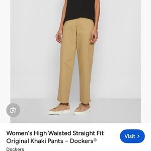 Dockers Women's Tan High-Waisted Pants